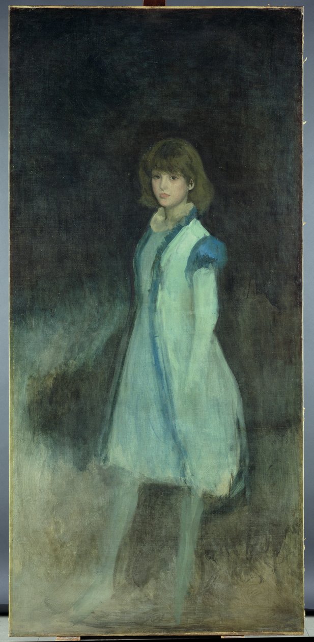 La fille bleue : Portrait de Connie Gilchrist (1865-1946), c.1879 - James Abbott McNeill Whistler