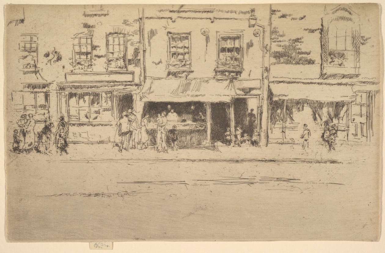 La poissonnerie, poissonnerie animée de Chelsea - James Abbott McNeill Whistler