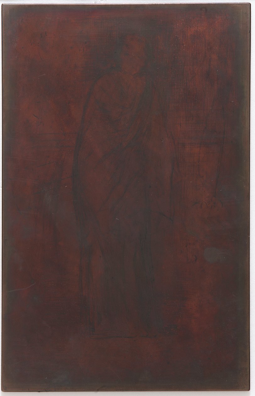 Le modèle se reposant : plaque d