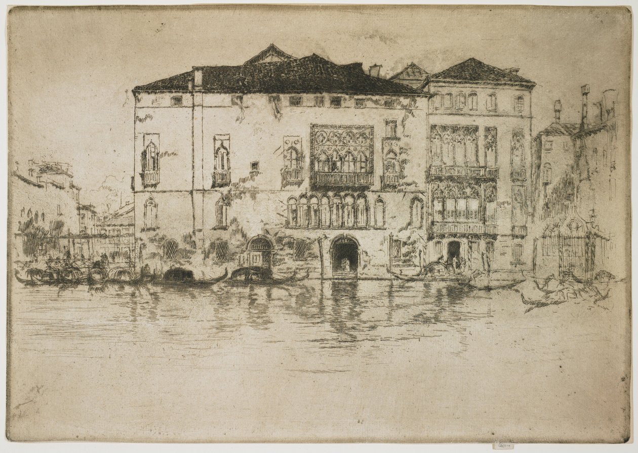 Les palais de la première série vénitienne - James Abbott McNeill Whistler