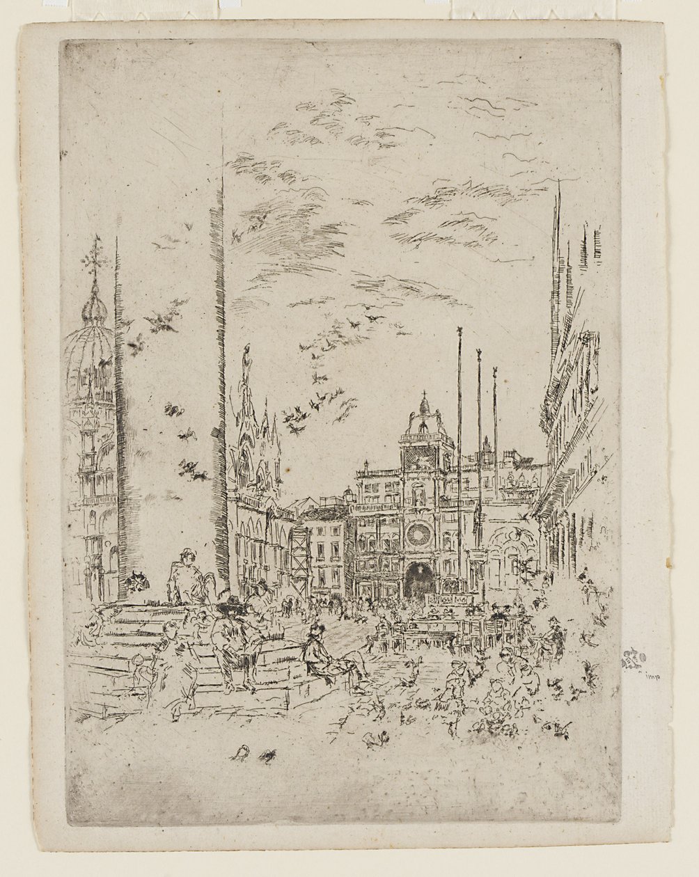 La Piazzetta - James Abbott McNeill Whistler
