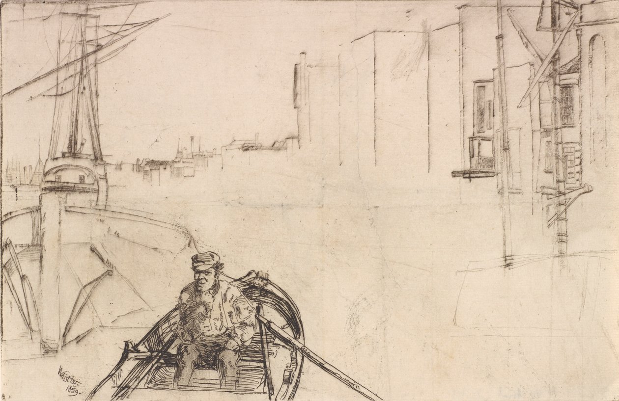 La Piscine, 1859 - James Abbott McNeill Whistler