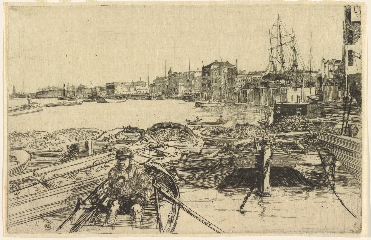 La Piscine - James Abbott McNeill Whistler