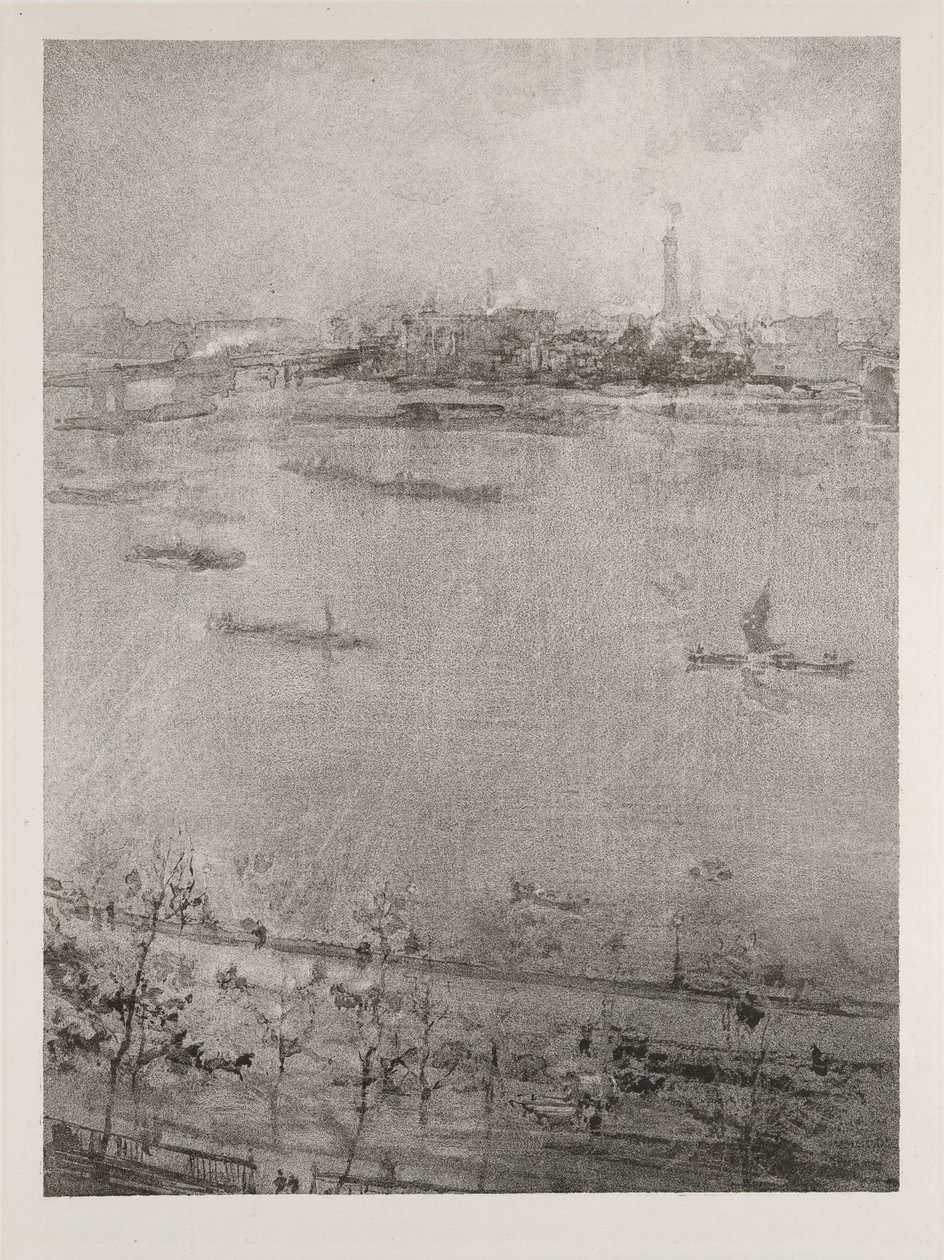La Tamise, 1896 - James Abbott McNeill Whistler