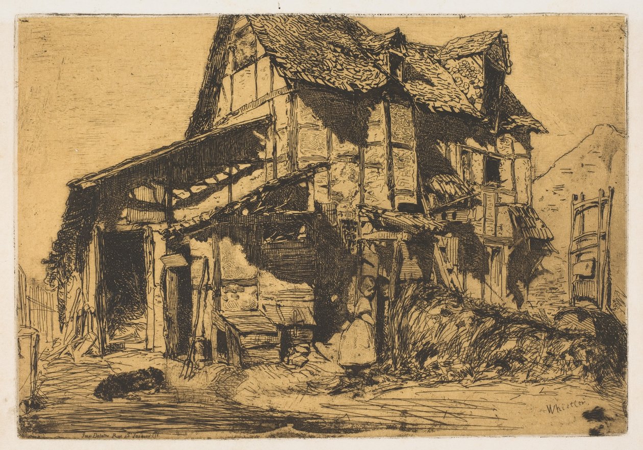 Le vieux bâtiment - James Abbott McNeill Whistler