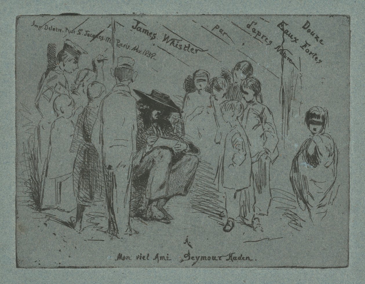 Page de titre pour Douze Eaux Fortes d