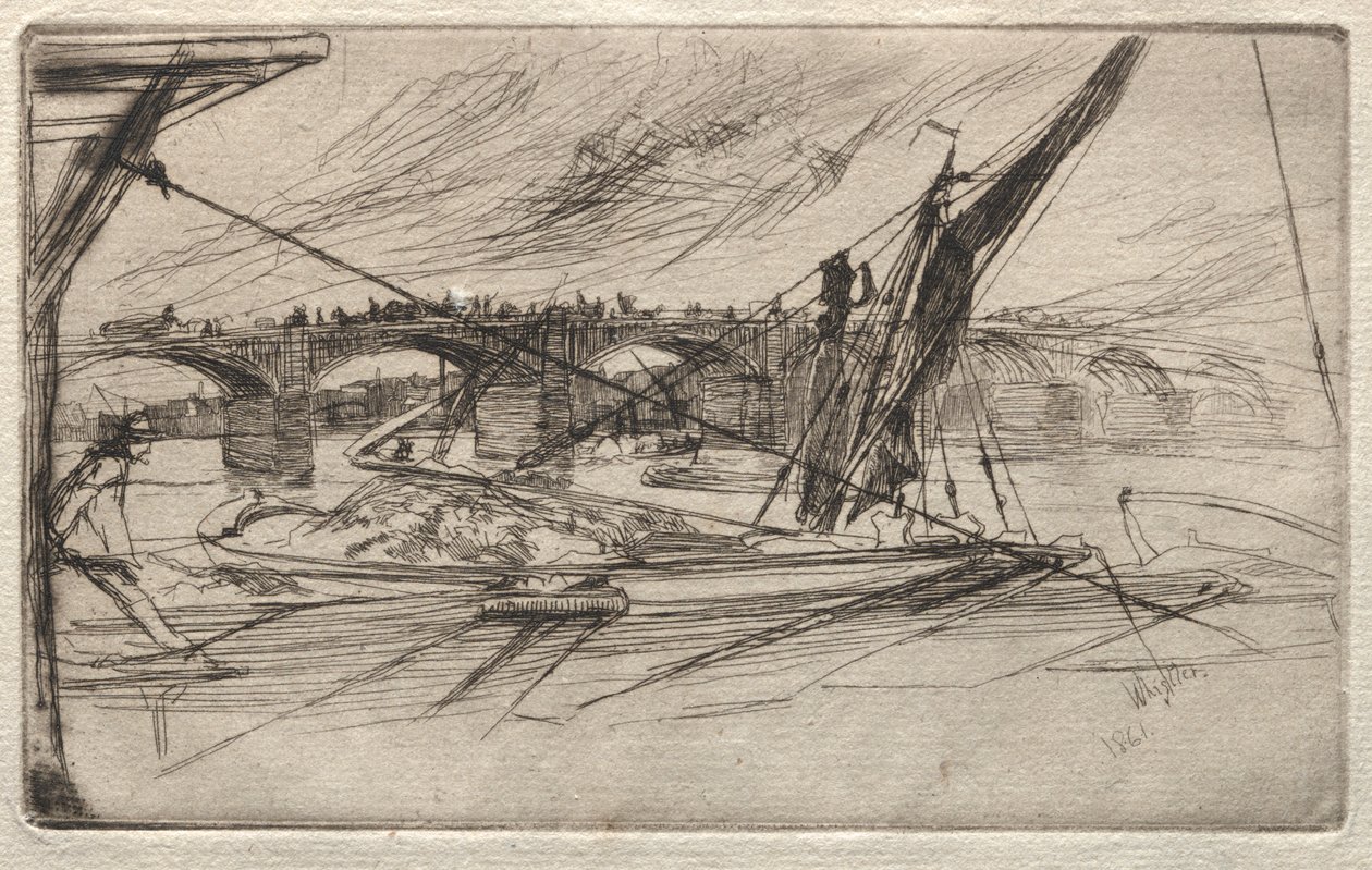 Pont de Vauxhall, 1861 - James Abbott McNeill Whistler
