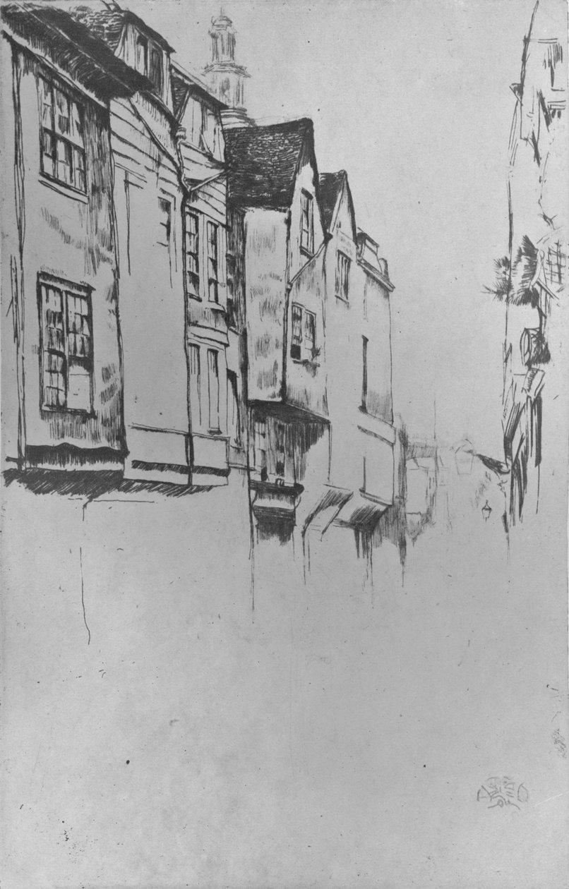 Wych Street - James Abbott McNeill Whistler