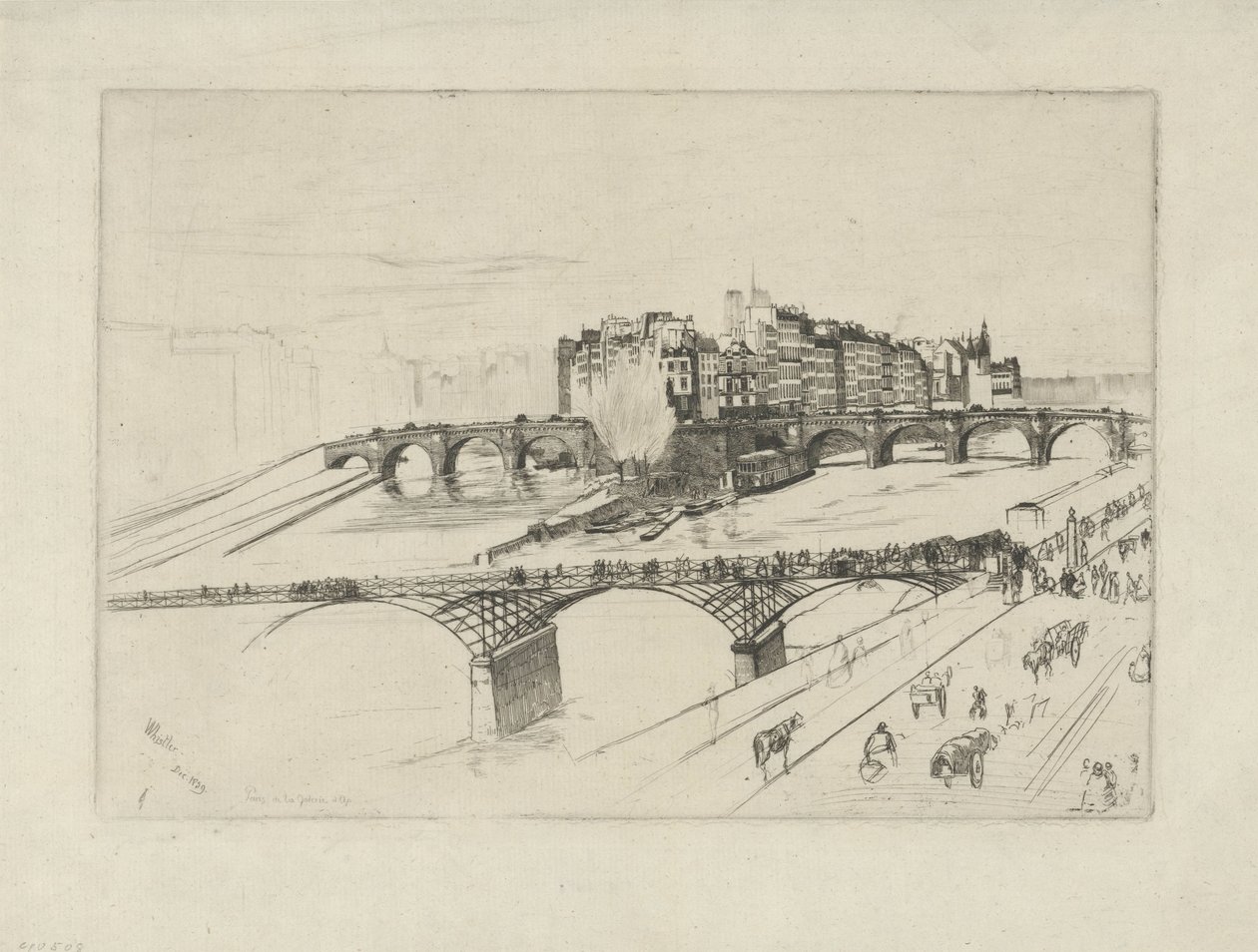 Île de la Cité - James Abbott McNeill Whistler