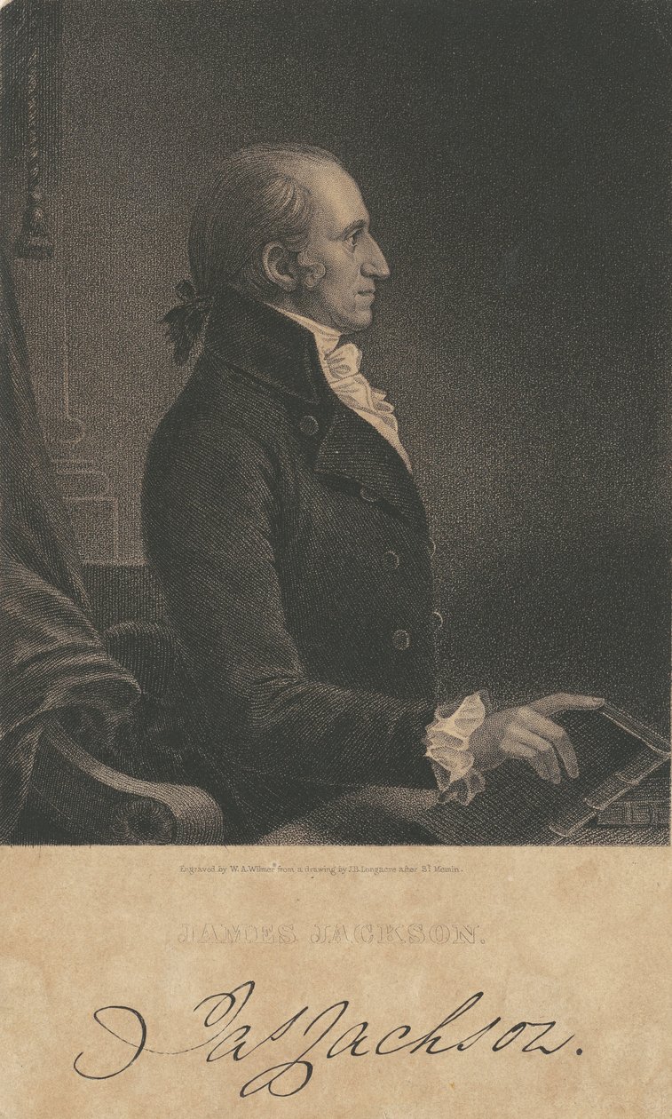 James Jackson - James B. Longacre, after Charles Balthazar Julien Févret de Saint Mémin, William A. Wilmer engraver