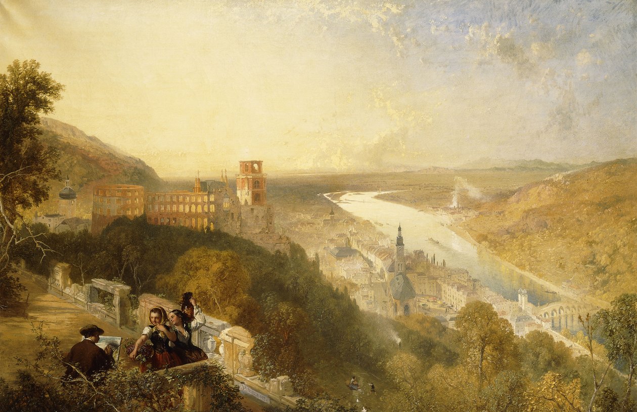 Heidelberg depuis la Terrasse - James Baker Pyne