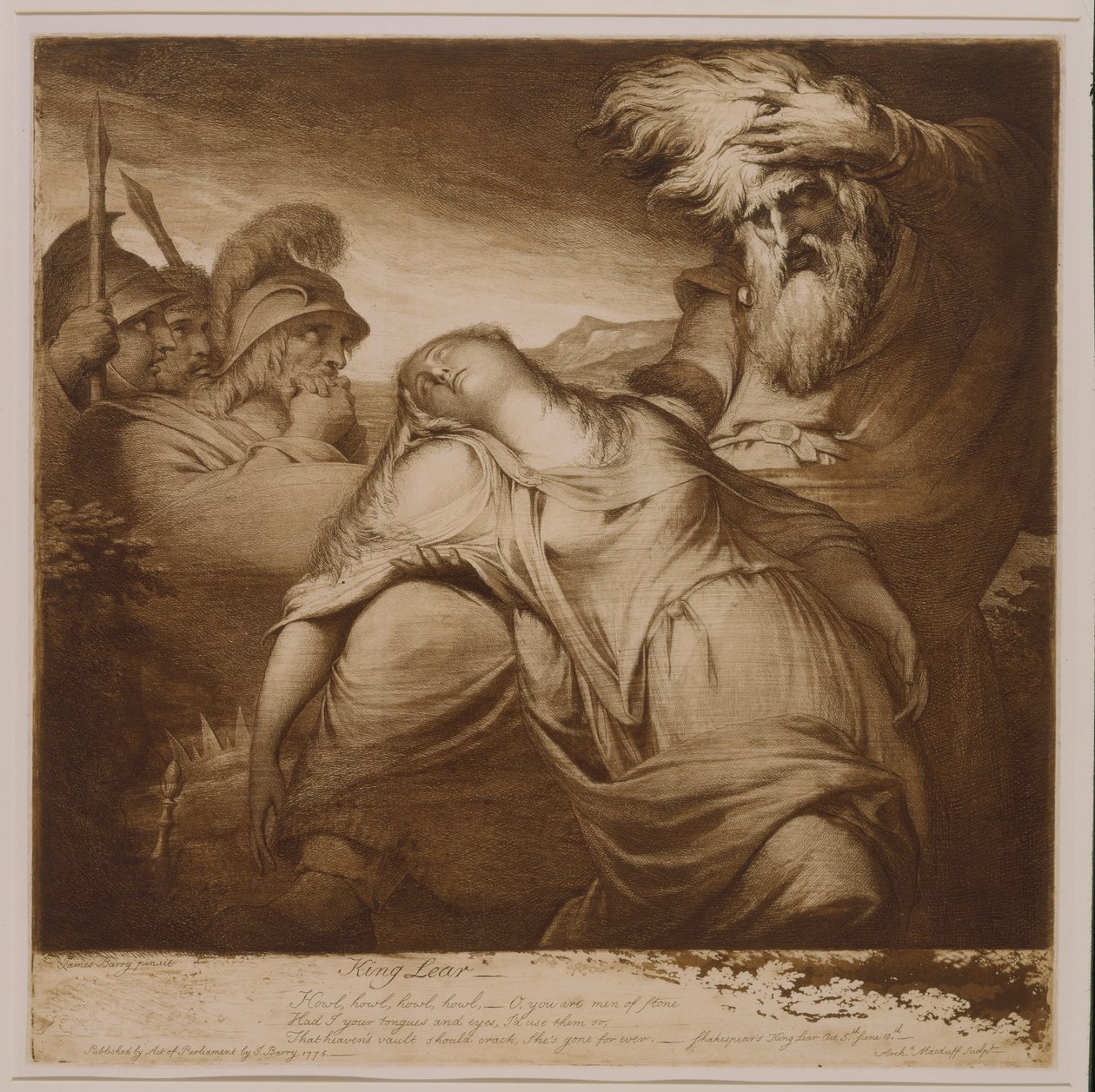 Le Roi Lear et Cordelia - James Barry