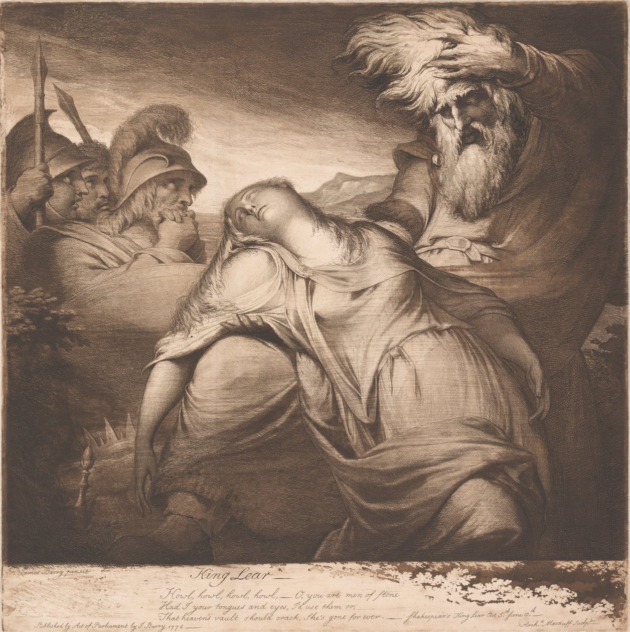 Le roi Lear et Cordelia - James Barry