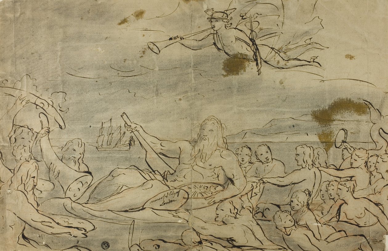 Étude pour Commerce ou le Triomphe de la Tamise, 1767-80 - James Barry