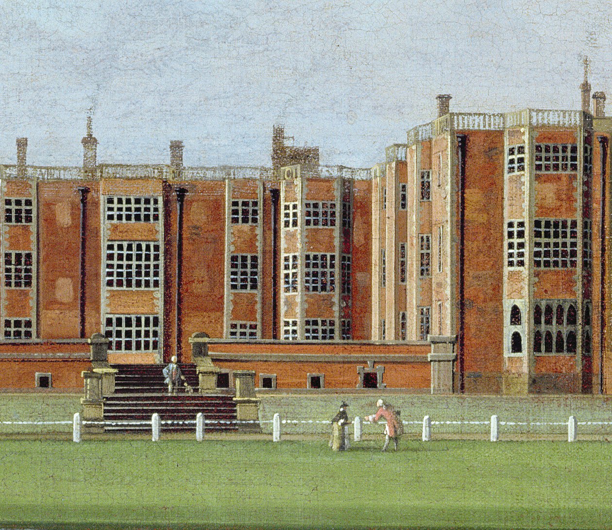 Vue de Temple Newsam House, vers 1750 (détail) - James Chapman