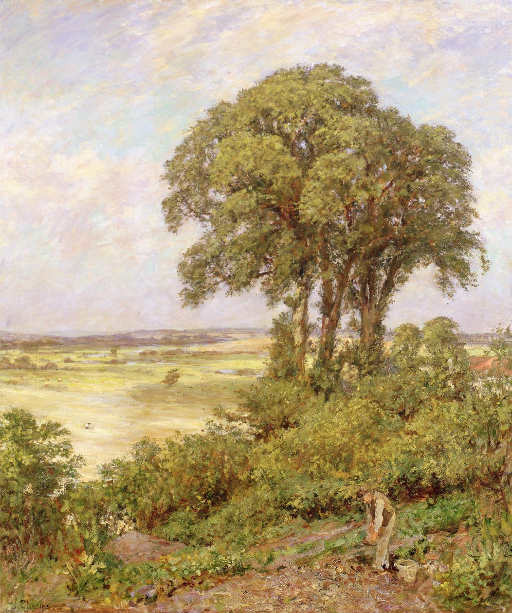 Paysage dans le Sussex - James Charles