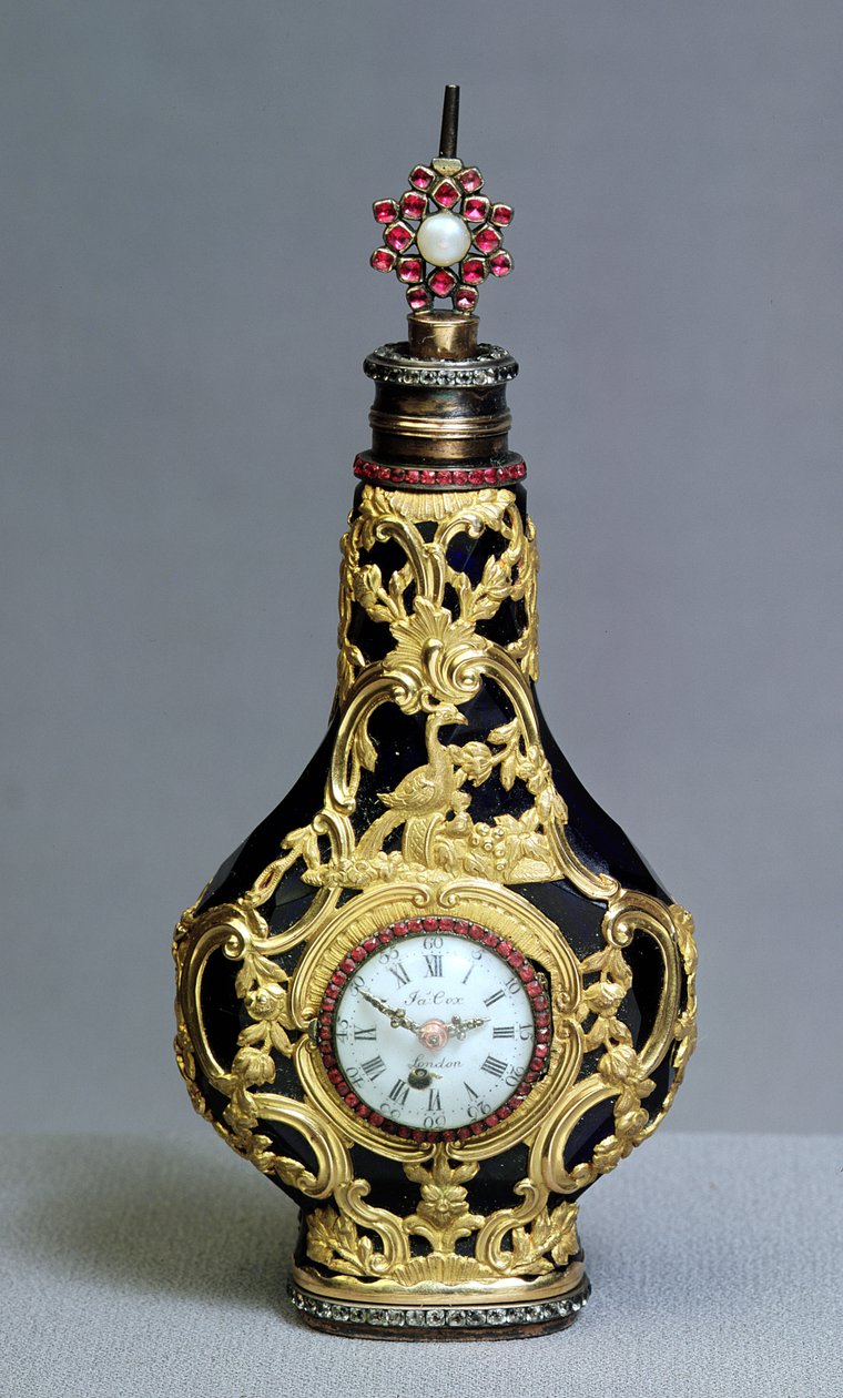 Flacon à parfum avec montre et boussole - James Cox
