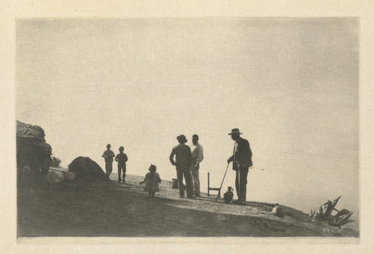 Camera Work: Groupe sur une route de colline - Grenade, 1914 - James Craig Annan