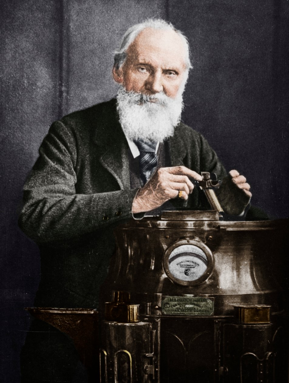 Lord Kelvin, mathématicien et physicien écossais, avec sa boussole, 1902 - James Craig Annan