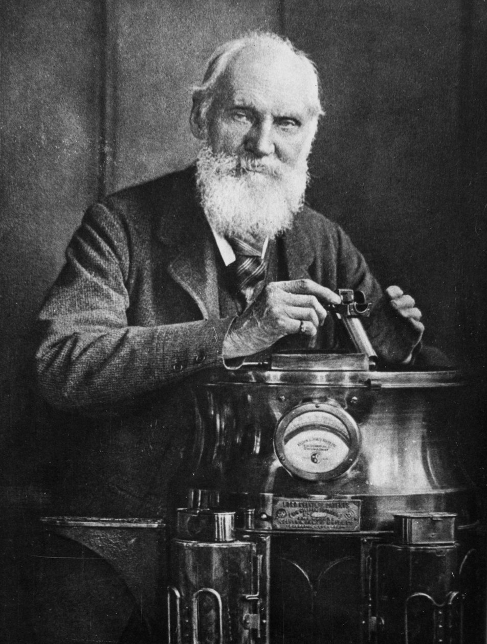 Lord Kelvin, mathématicien et physicien écossais, avec sa boussole, 1902 - James Craig Annan