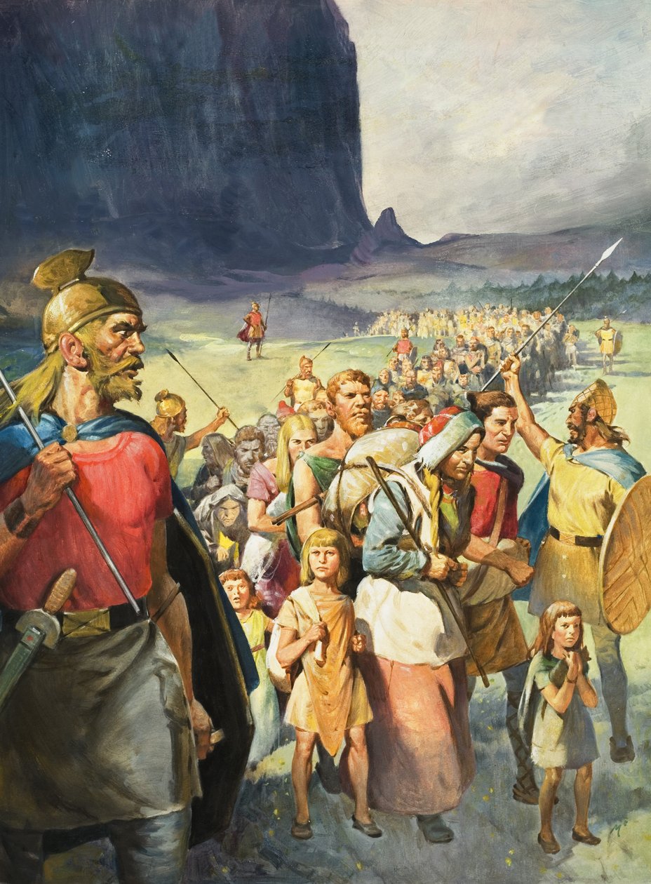 Une race de guerriers (gouache sur papier) - James Edwin McConnell