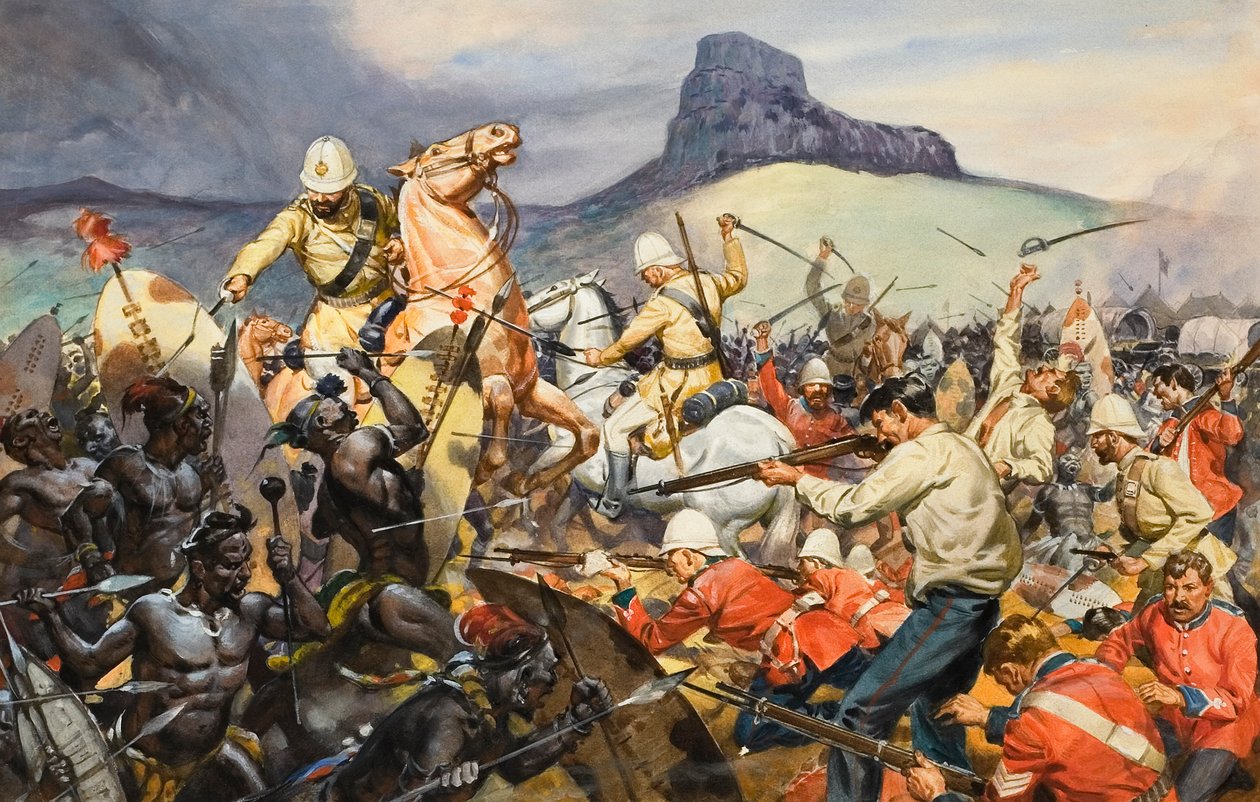 Boers et indigènes (gouache sur papier) - James Edwin McConnell