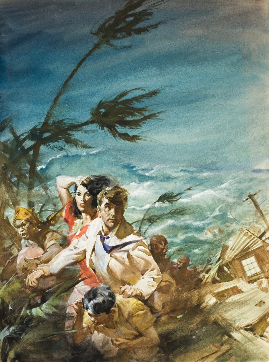 Ouragan (gouache sur papier) - James Edwin McConnell
