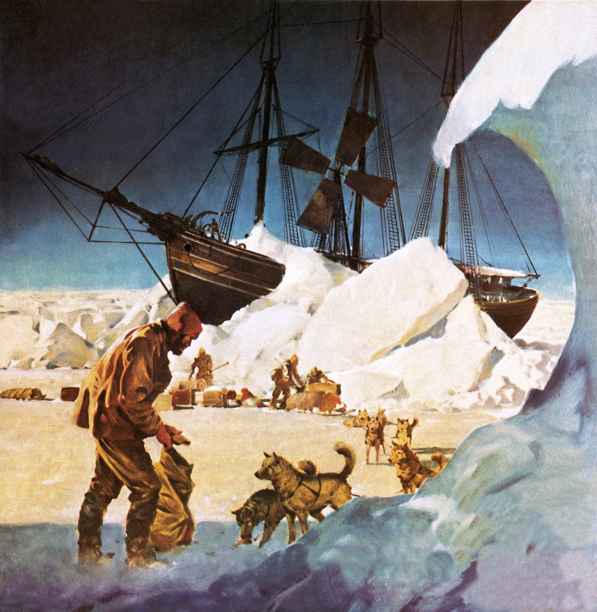 En proie aux glaces de l