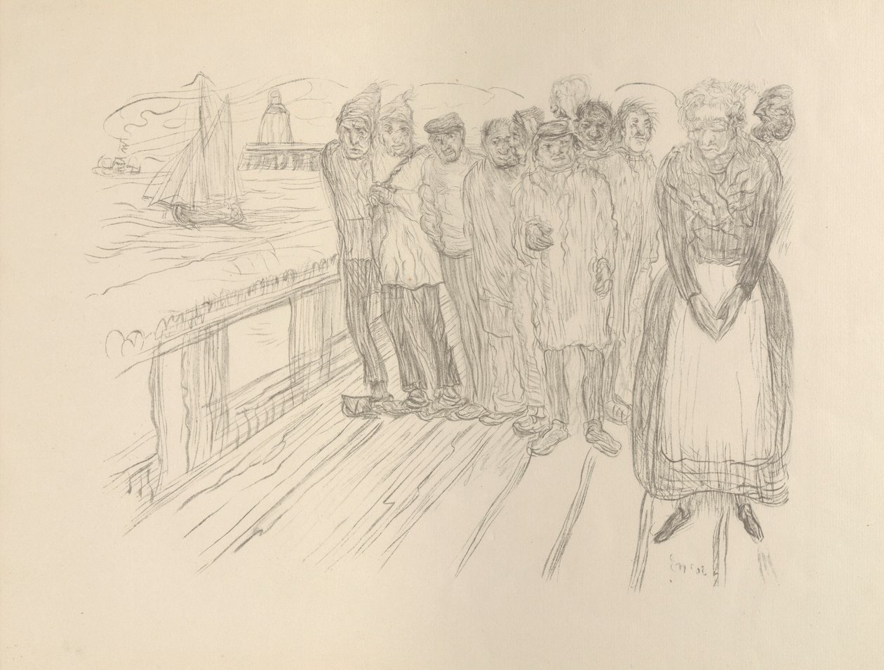 Les pêcheurs (Les misérables) - James Ensor