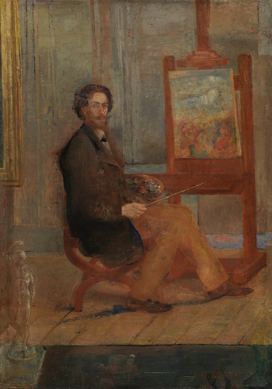 Ensor à son chevalet - James Ensor