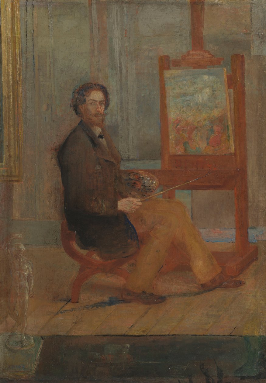 Ensor à son chevalet - James Ensor