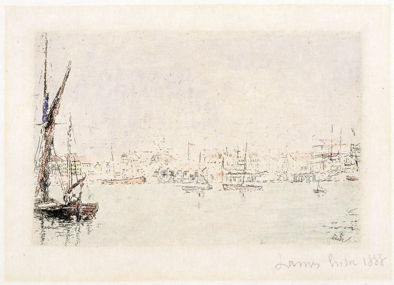 Vue sur le port d