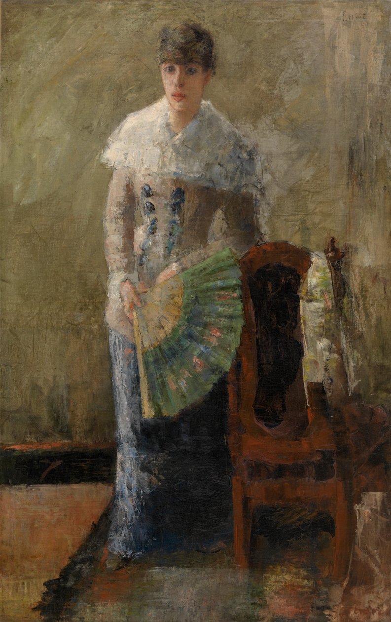 Dame avec éventail - James Ensor