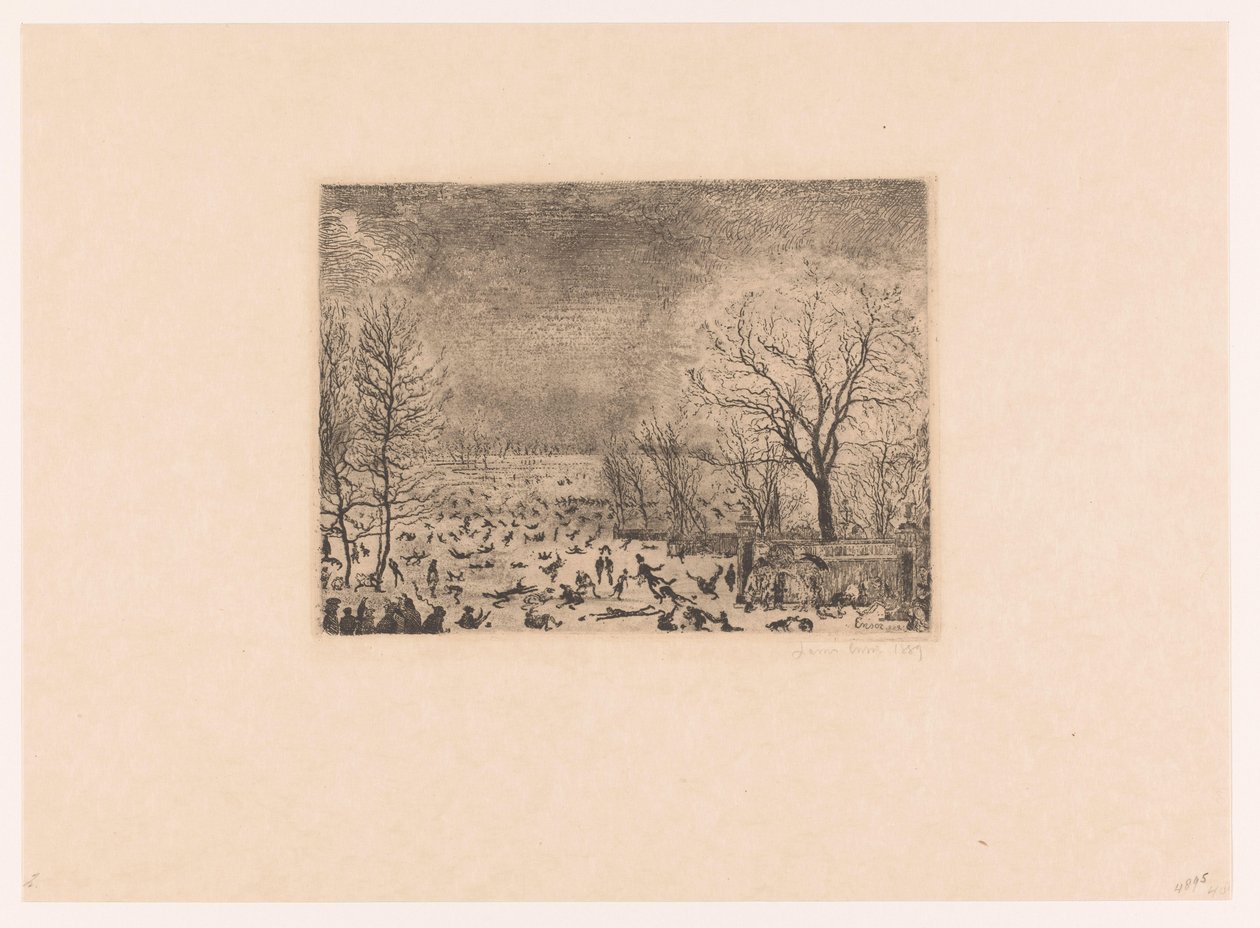 Les patineurs - James Ensor