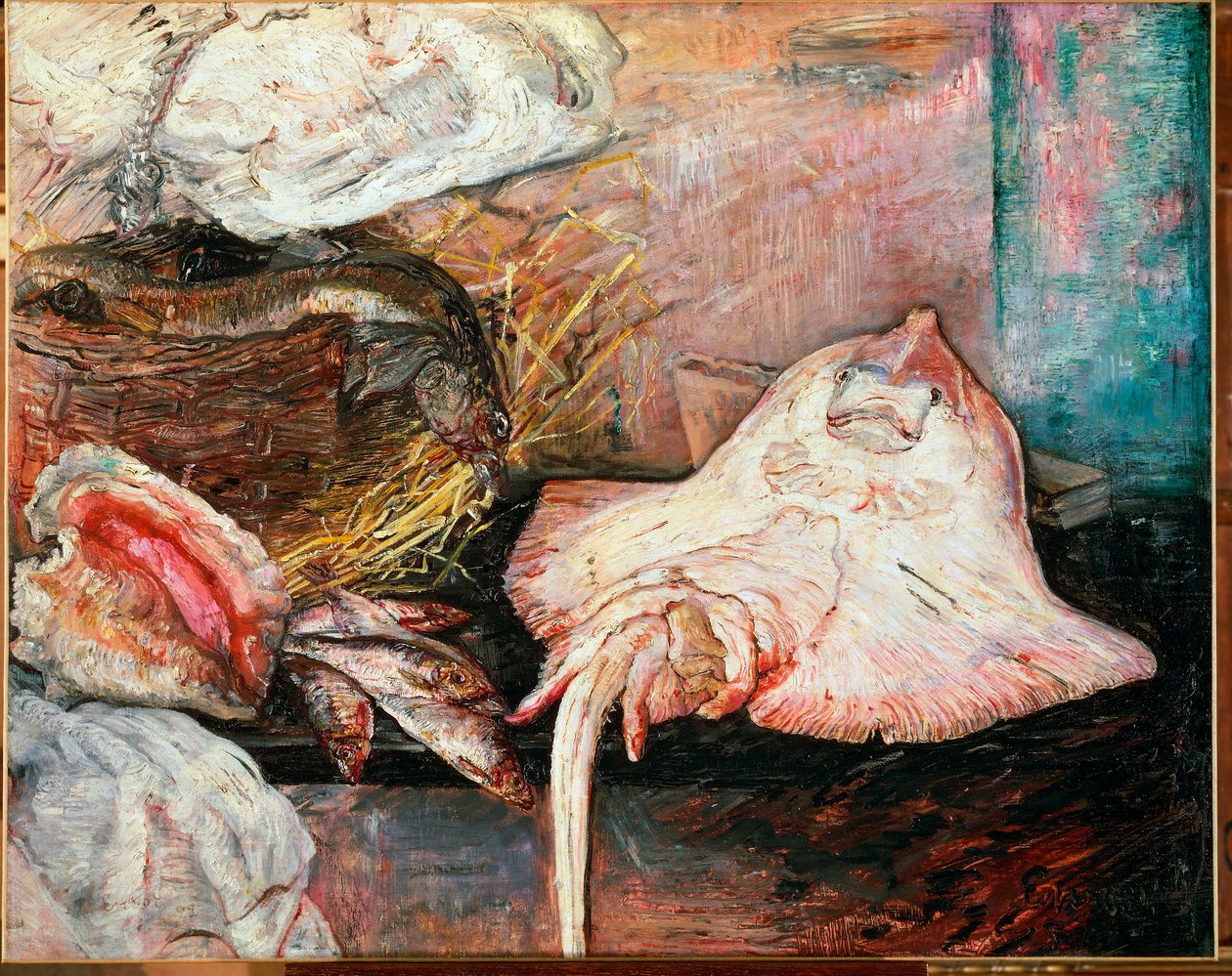 Nature morte avec raie | James Ensor | Estampe d'art