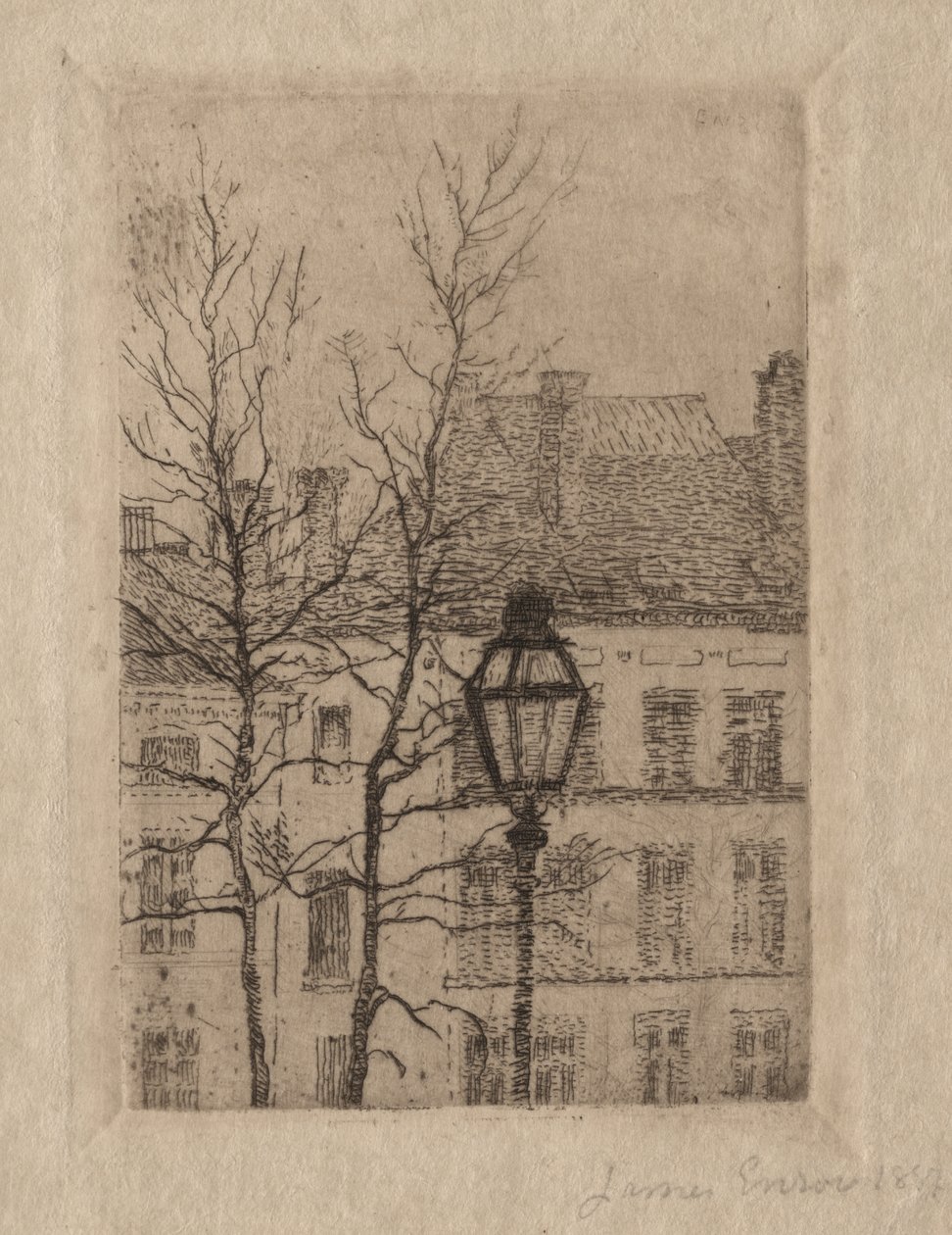 Le lampadaire - James Ensor