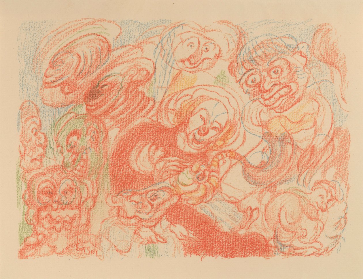 Die Heilige Familie (aus: Szenen aus dem Leben Christi) - James Ensor