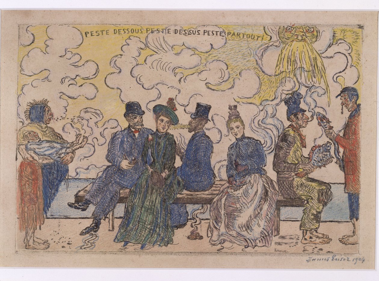 La pagaille en bas, la pagaille en haut, la pagaille partout - James Ensor