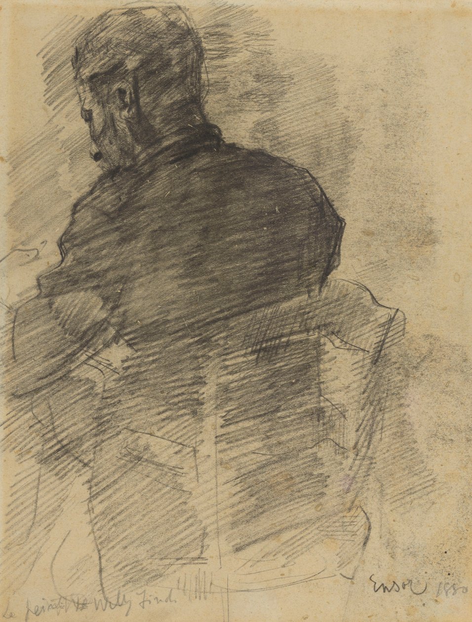 Willy Finch vu de dos - James Ensor