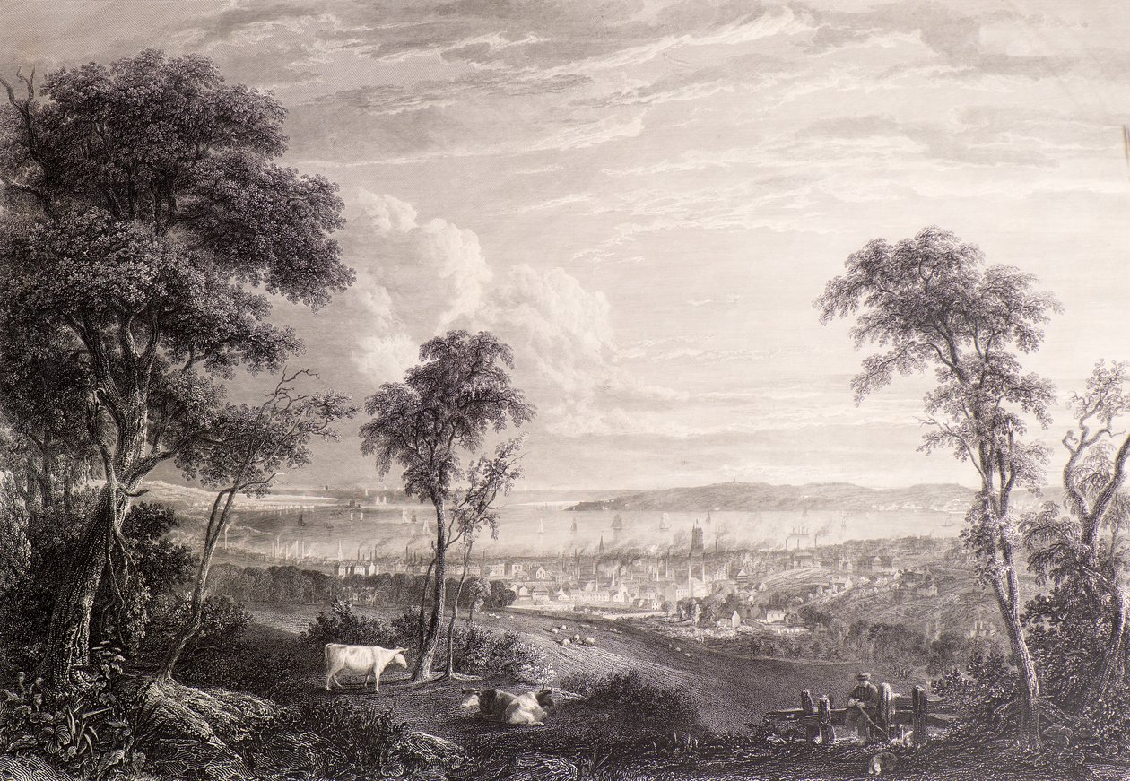 Vue de Dundee depuis Balgay Hill - James Fenton