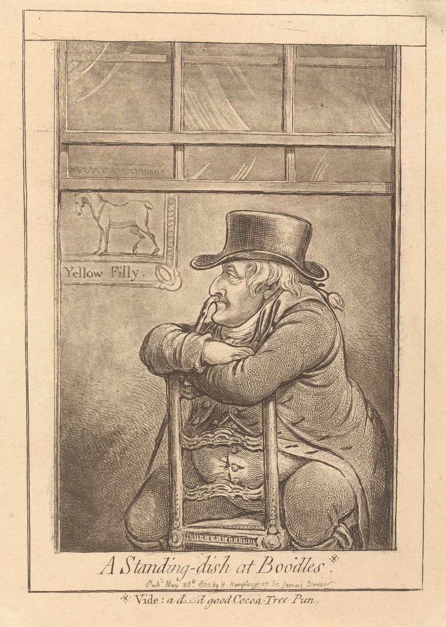 Un plat à servir chez Boodles - James Gillray
