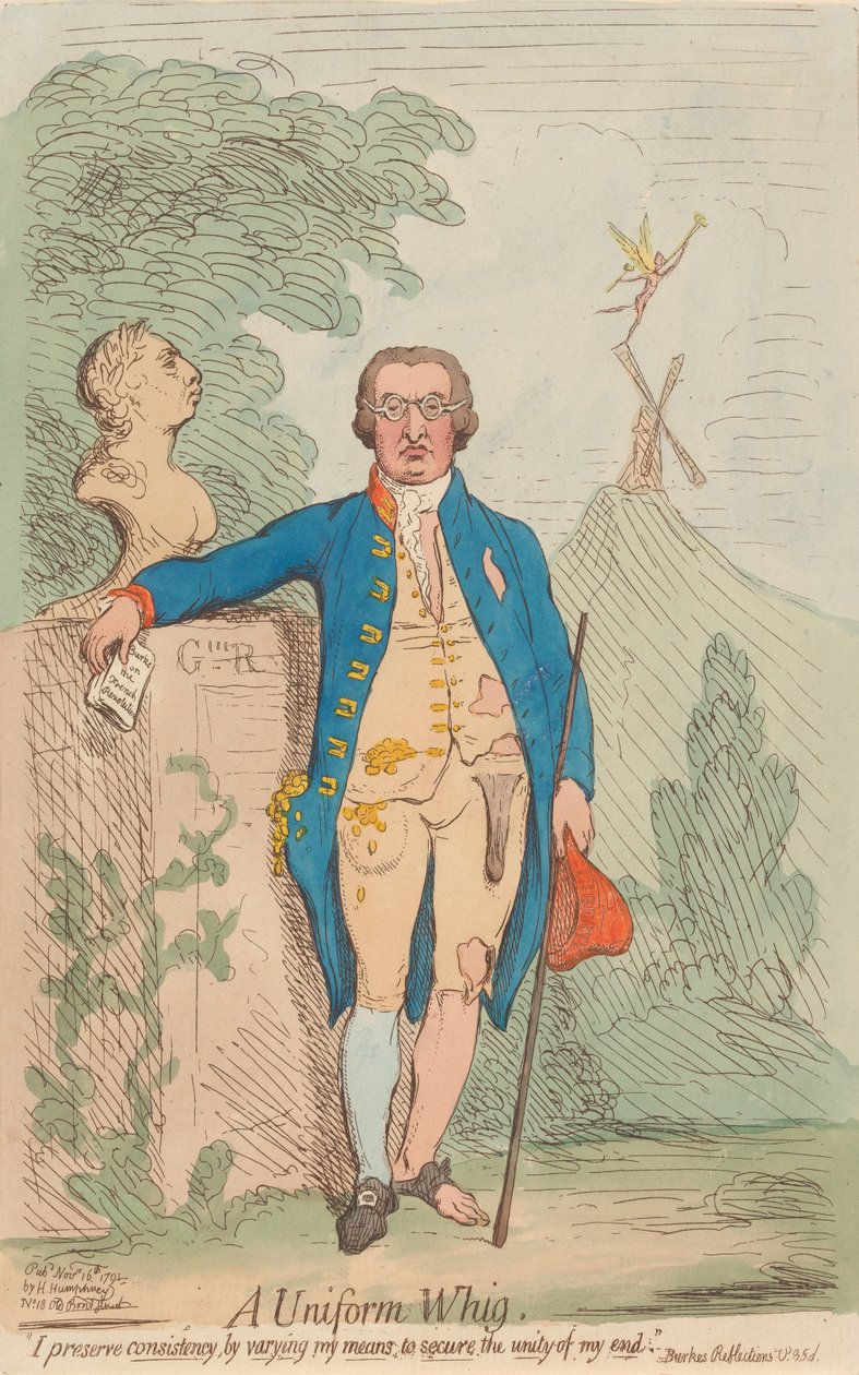 Un whig en uniforme --- - James Gillray