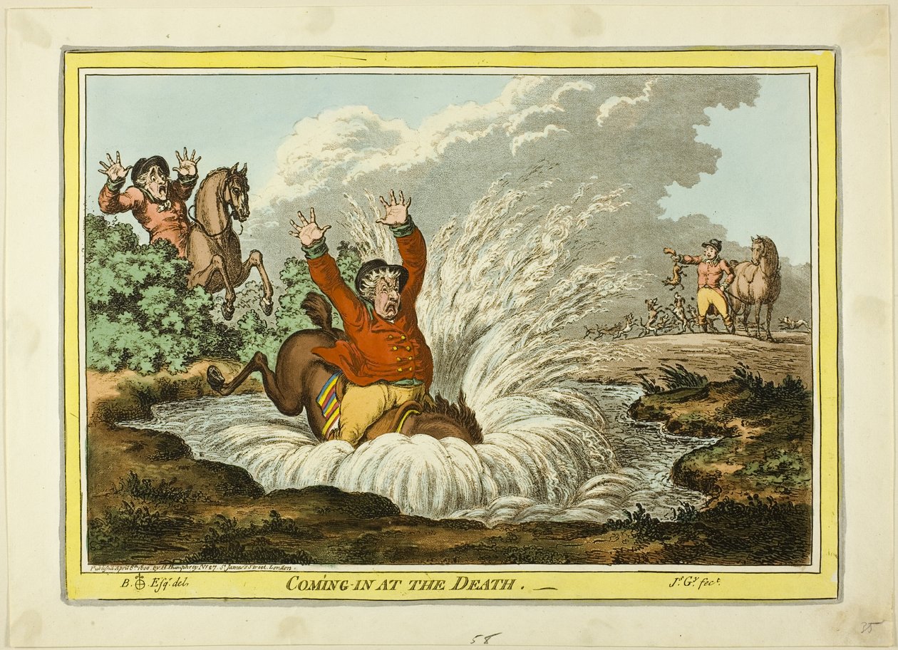 Arrivée à la mort - James Gillray