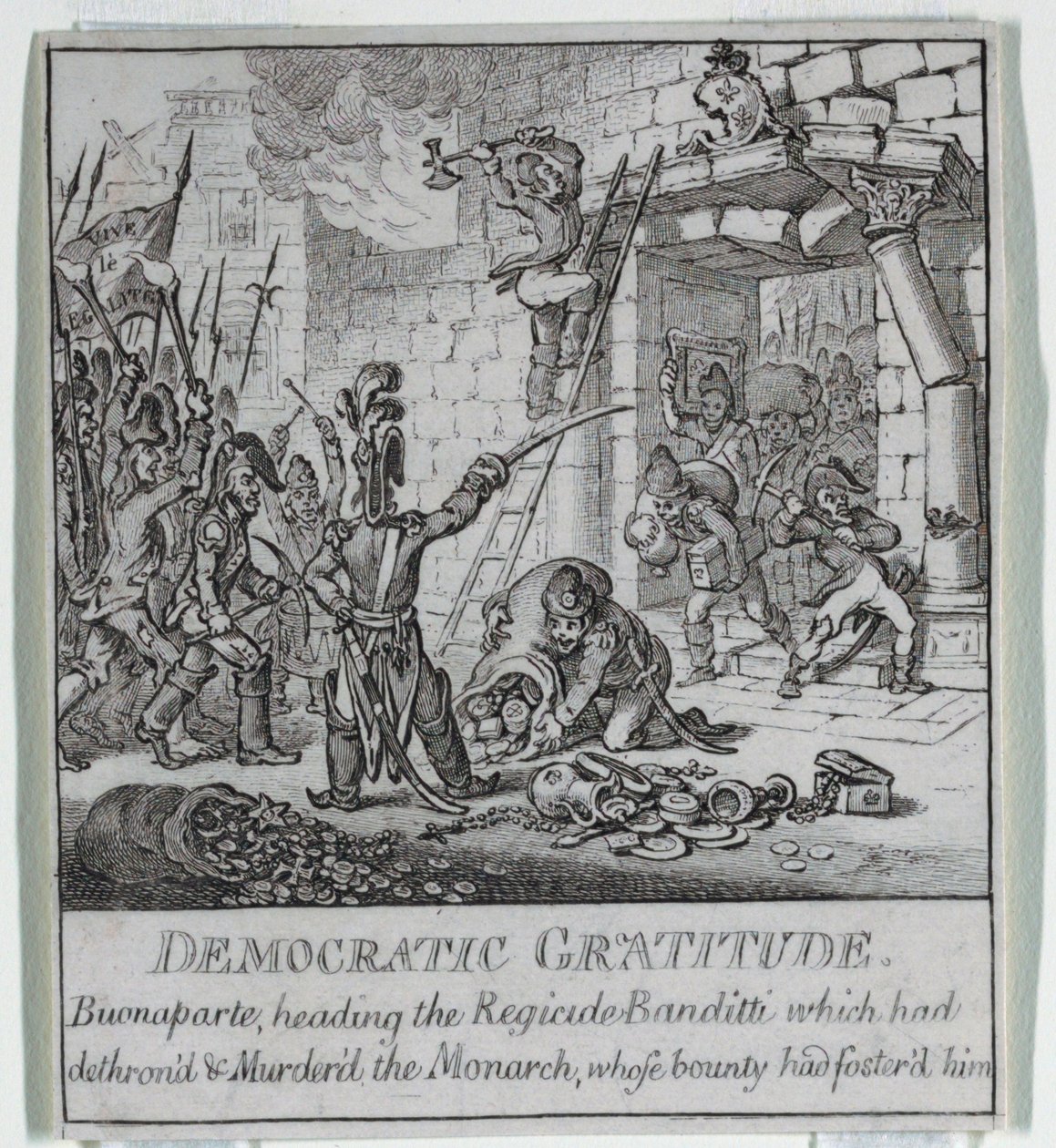 Démocratie, ou une esquisse - James Gillray