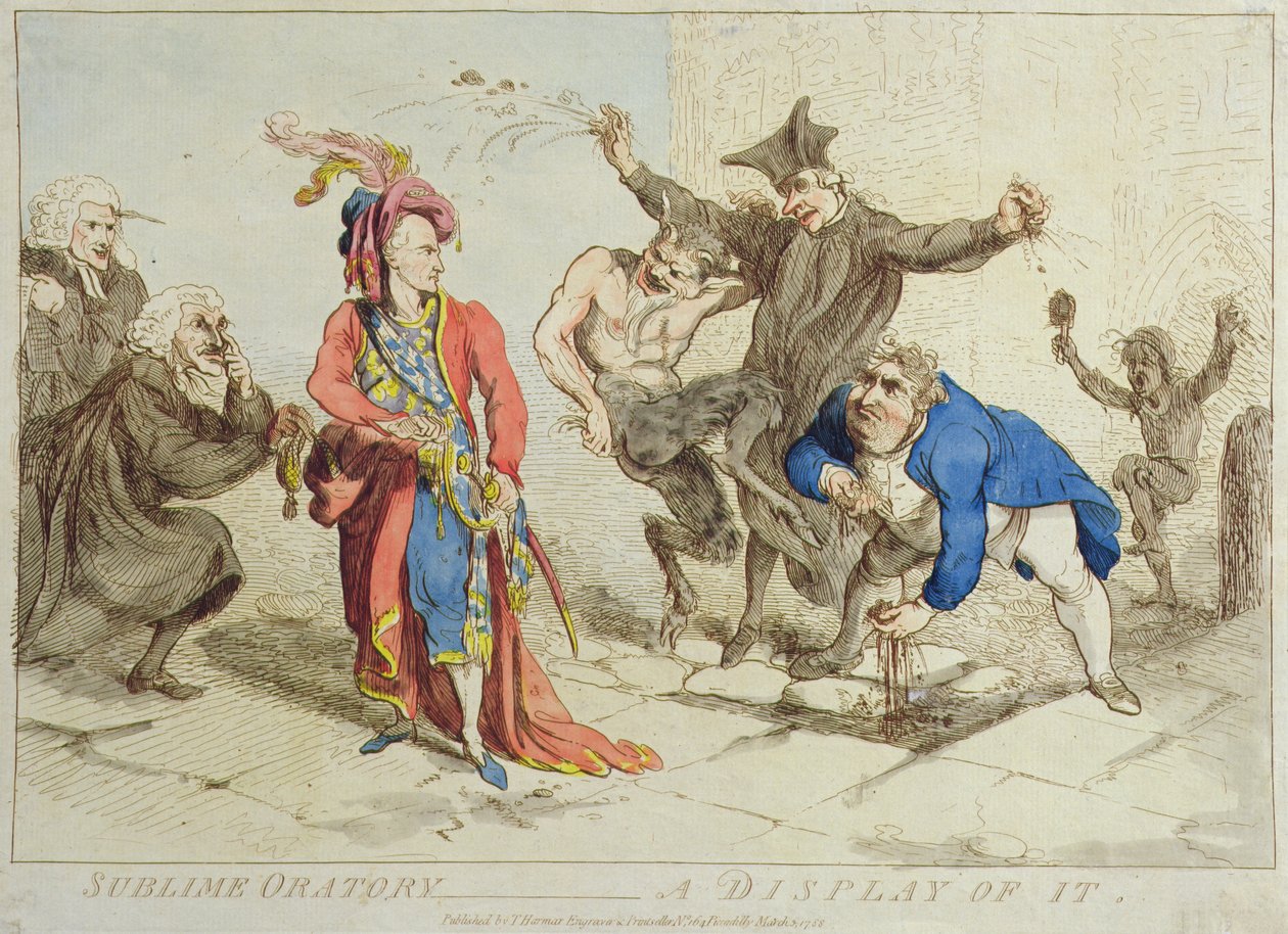 Oration sublime : une démonstration - James Gillray