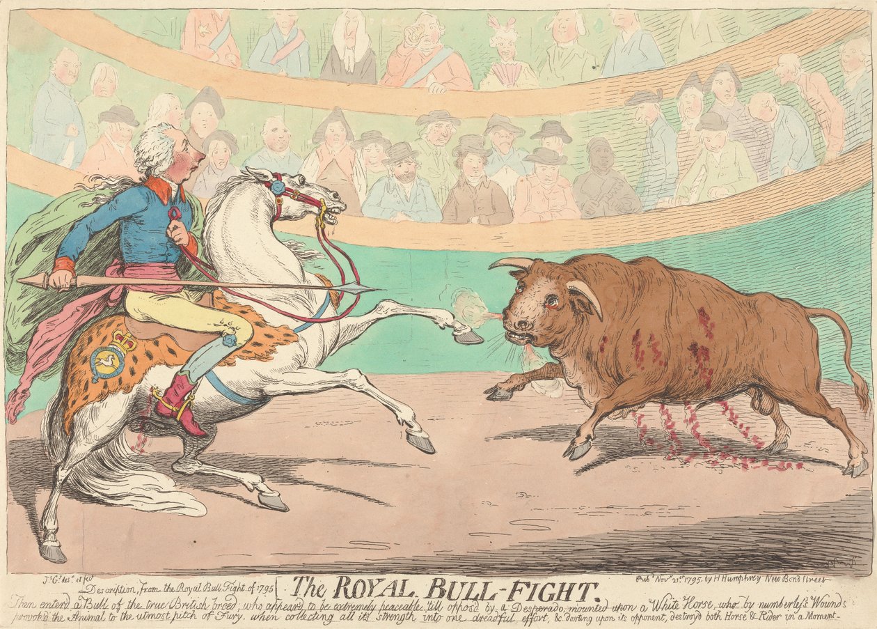 Der königliche Stierkampf - James Gillray