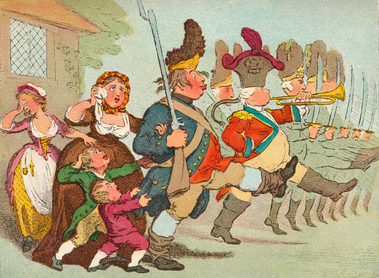 John Bull partant en guerre, 18e siècle, 1902 - James Gilray