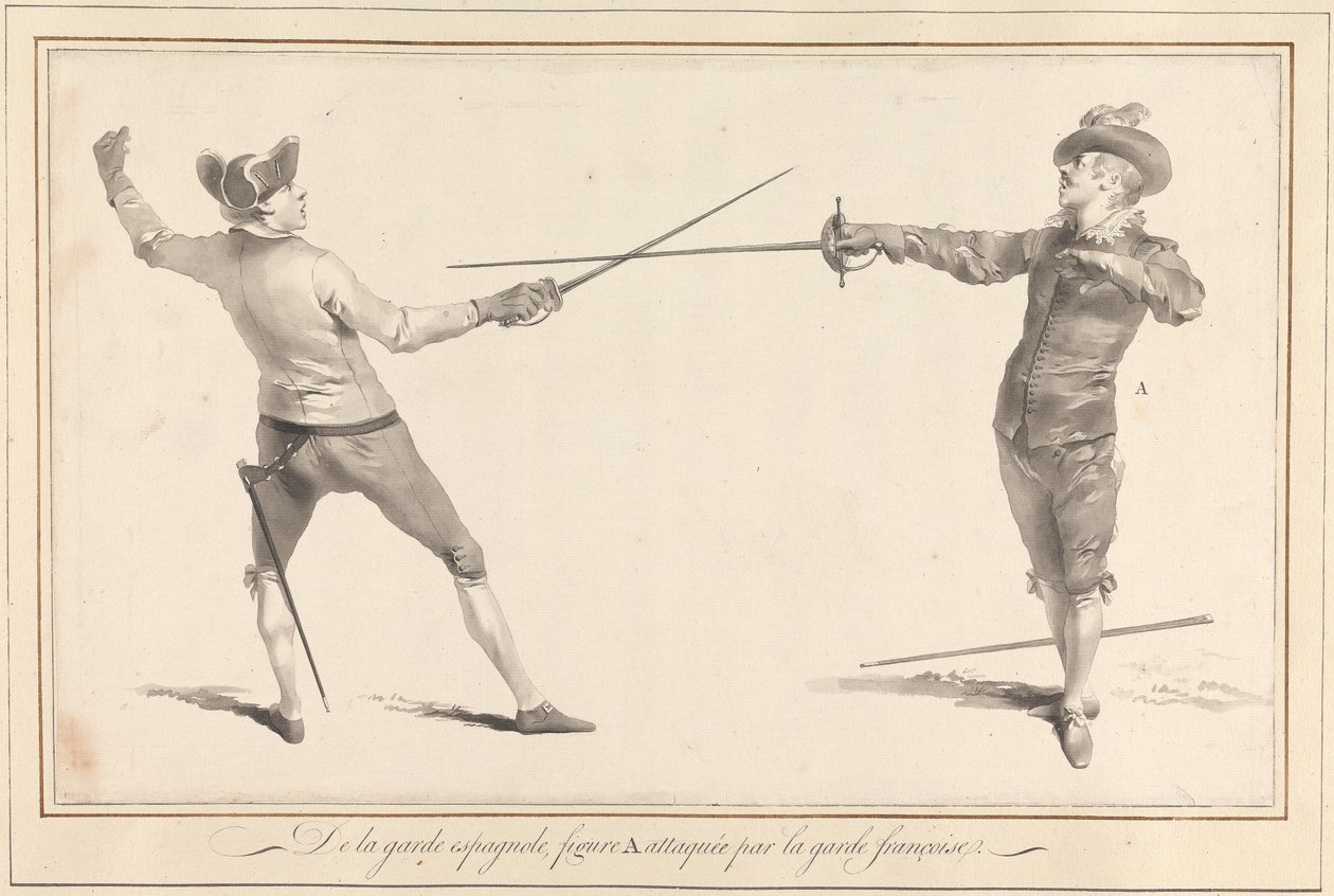 De la Garde Espagnole, Figure A Attaqué par la Garde Française - James Gwin