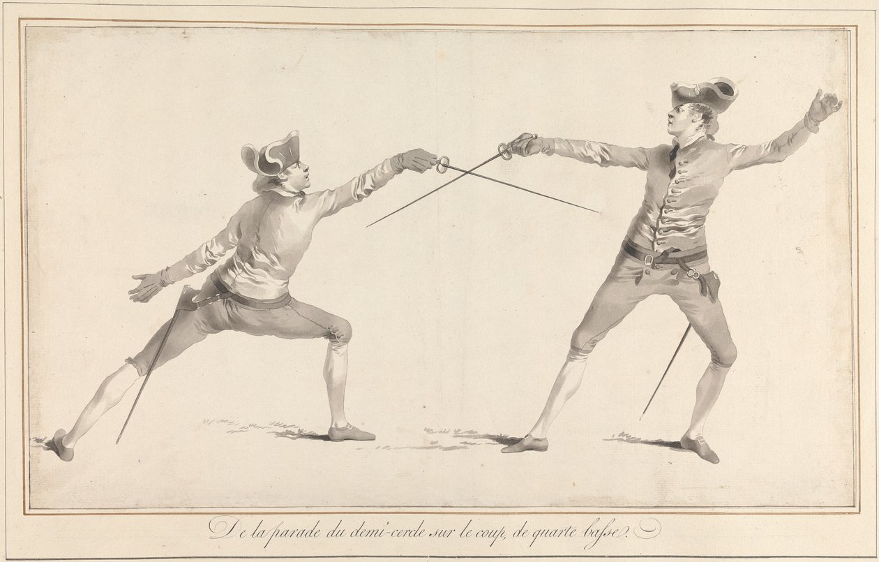 De la parade du demi-cercle sur le coup, de quarte basse - James Gwin