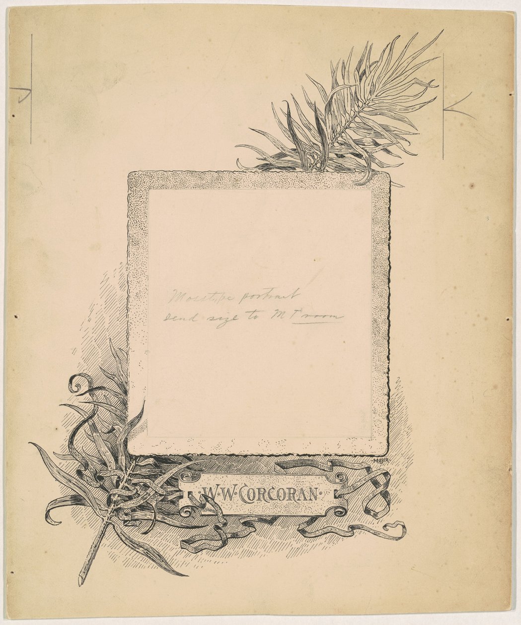 Frontispice, Portrait de W. W. Corcoran - James Henry Moser